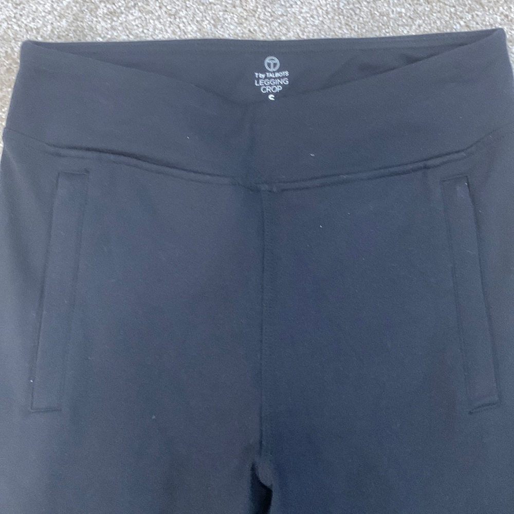 Talbots crop leggings with zippered pockets